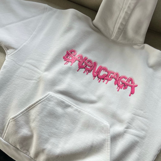 Balenciaga Slime Logo Print Hoodie