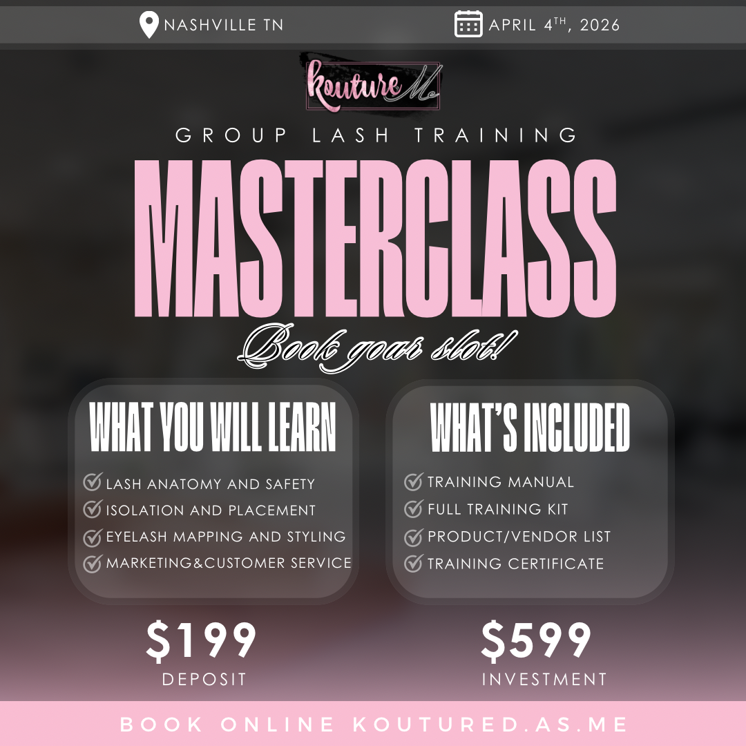 Group Lash Training April 4th 2026